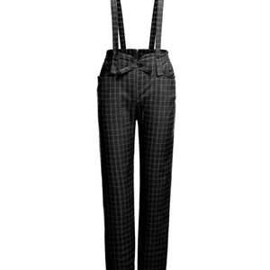 2 piece white blouse top with overalls